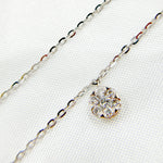 Load image into Gallery viewer, NT112828. 14K Solid Gold Diamond Dangle Necklace