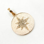 Load image into Gallery viewer, DP287. Diamond Round Star Pendant