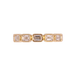 Load image into Gallery viewer, RAJ02417. 14K Solid Yellow Gold Diamond Band Ring