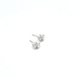 Load image into Gallery viewer, EFG51972. 14k Solid Gold Diamond Flower Studs