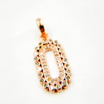 Load image into Gallery viewer, DC551. Diamond Sterling Silver Oval Pendant