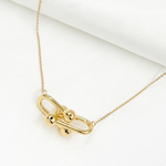 Load image into Gallery viewer, NFZ71461. 14K Solid Gold Knot Necklace
