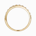 Load image into Gallery viewer, 14K Solid Gold Diamond and Band Cross Ring.