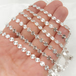 Load image into Gallery viewer, Buy Now Sterling Silver Textured Circle Link Chain