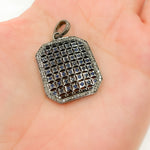Load image into Gallery viewer, DP157. Diamond Sterling Silver Rectangle Pendant