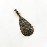 Load image into Gallery viewer, DP227. Diamond Sterling Silver Drop Pendant