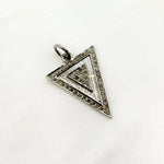 Load image into Gallery viewer, DC936. Diamond Sterling Silver Triangle Pendant