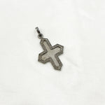Load image into Gallery viewer, DP372. Diamond Sterling Silver Cross Pendant