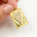 Load image into Gallery viewer, DP653. Diamond Sterling Silver Rectangle Heart Pendant