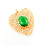 Load image into Gallery viewer, Shop Now Solid Gold Heart Pendants