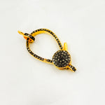 Load image into Gallery viewer, DC671. Diamond Sterling Silver Pear Shape Trigger Clasp