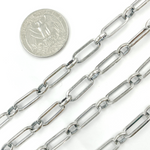 Load image into Gallery viewer, Silver Paperclip Chain