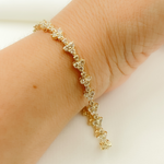 Load image into Gallery viewer, TJ0014. 14k Solid Gold Diamond Bracelet