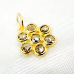 Load image into Gallery viewer, Diamond Sterling Silver Fancy Flower Shape Charm