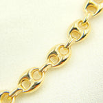 Load image into Gallery viewer, 14K Solid Yellow Gold Marina Style Link Chain