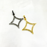 Load image into Gallery viewer, DC038. Diamond Sterling Silver Star Shape Pendant
