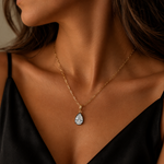 Load image into Gallery viewer, CMJ00405. 14K Solid Gold Drop-Shaped Diamond Charm