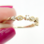 Load image into Gallery viewer, 14K Solid Gold Diamond Ring.