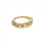 Load image into Gallery viewer, 14k Solid Gold Leaves Ring.