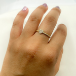Load image into Gallery viewer, 14K Solid Gold Heart Diamond Ring.