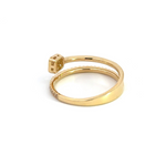 Load image into Gallery viewer, 14K Solid Gold Square Diamond Ring.