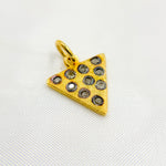 Load image into Gallery viewer, DC701. Diamond Sterling Silver Triangle Charm