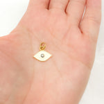 Load image into Gallery viewer, Silver Eye Enamel Charm