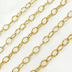 Load image into Gallery viewer, Gold Plated 925 Sterling Silver Smooth Hollow Oval Links