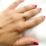 Load image into Gallery viewer, 14K Solid Gold Diamond Ring.