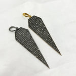 Load image into Gallery viewer, DP053. Diamond & Sterling Silver Arrow Head Pendant
