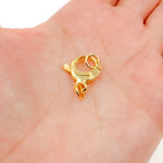 Load image into Gallery viewer, Gold-plated Sterling Silver Trigger Clasp