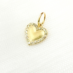 Load image into Gallery viewer, 14K Gold Diamond Heart Charm. GDP418