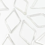 Load image into Gallery viewer, Shop Now White Sterling Silver Brushed Diamond Connector