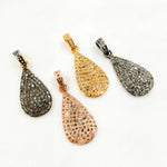 Load image into Gallery viewer, DP227. Diamond Sterling Silver Drop Pendant