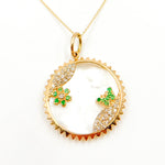 Load image into Gallery viewer, Buy Gold Round Butterfly and Flower Pendants