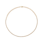 Load image into Gallery viewer, 14K Solid Gold Tennis Choker Necklace