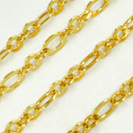 Load image into Gallery viewer, Gold Plated 925 Sterling Silver Short & Long Flat Oval Link Chain