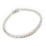 Load image into Gallery viewer, 14K White Gold Diamond Tennis Bracelet