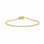 Load image into Gallery viewer, BTL65191. 14K Solid Gold Diamond Tennis Bracelet