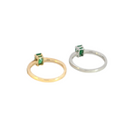 Load image into Gallery viewer, 14k Solid Gold Diamond and Emerald Statement Ring