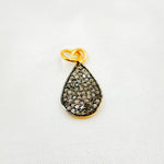 Load image into Gallery viewer, DC296. Diamond Sterling Silver Drop Charm