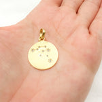 Load image into Gallery viewer, Silver Round Constellation Pendant
