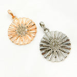 Load image into Gallery viewer, DP0124. Diamond Silver Round Star Pendant