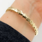 Load image into Gallery viewer, BNH68494. 14K Solid Gold Diamond Fancy Adjustable Bangle