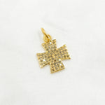 Load image into Gallery viewer, DC341. Diamond Sterling Silver Cross Charm