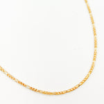 Load image into Gallery viewer, Solid Gold Round Figaro Link Chain