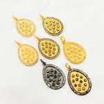 Load image into Gallery viewer, Silver Drop Pendant with Gemstone