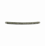 Load image into Gallery viewer, Pave Diamond &amp; 925 Sterling Silver Black Rhodium Long Bar Connector. DC182
