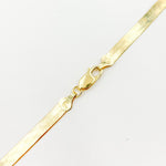 Load image into Gallery viewer, Gold Plated 5.5mm Herringbone Necklace