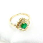 Load image into Gallery viewer, 14K Solid Gold Diamond and Gemstone Ring.
